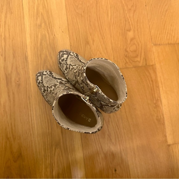 Snake Skin Platform Booties - Picture 3 of 8